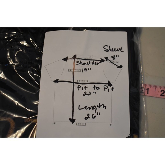 LED Zepplin Live 1975 T-Shirt replica Sz XL measurements in description‎ - Picture 5 of 5